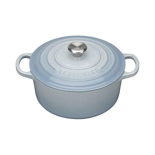 Le Creuset Signature Coastal Blue Cast Iron 22cm Round Casserole 7 Le Creuset Signature Coastal Blue Cast Iron 22cm Round Casserole - Image 5