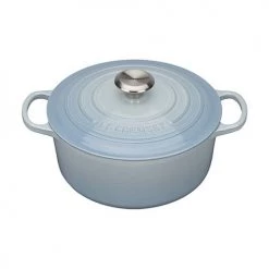 Le Creuset Signature Coastal Blue Cast Iron 24cm Round Casserole -POTS & PANS Sales 2022 0 1062