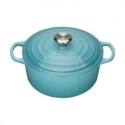 Le Creuset Signature Teal Cast Iron 24cm Round Casserole 12 Le Creuset Signature Teal Cast Iron 24cm Round Casserole -POTS & PANS Sales 2022 0 1069
