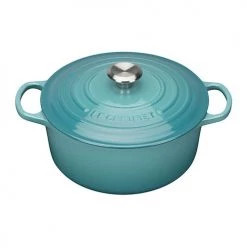 Le Creuset Signature Teal Cast Iron 26cm Round Casserole 12 Le Creuset Signature Teal Cast Iron 26cm Round Casserole -POTS & PANS Sales 2022 0 1071