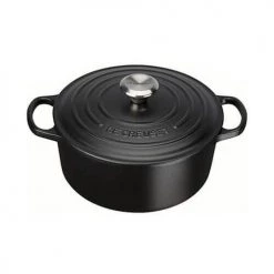 Le Creuset Signature Satin Black Cast Iron 22cm Round Casserole 12 Le Creuset Signature Satin Black Cast Iron 22cm Round Casserole -POTS & PANS Sales 2022 0 1077