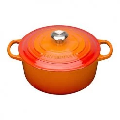 Le Creuset Signature Volcanic Cast Iron 26cm Round Casserole -POTS & PANS Sales 2022 0 1132