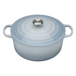 Le Creuset Signature Coastal Blue Cast Iron 28cm Round Casserole -POTS & PANS Sales 2022 0 1152