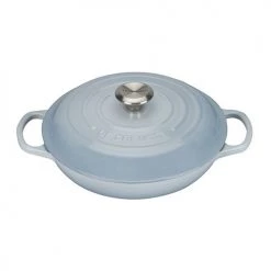 Le Creuset Signature Coastal Blue Cast Iron 26cm Shallow Casserole -POTS & PANS Sales 2022 0 1310