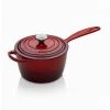 Le Creuset Signature Cerise Cast Iron 18cm Saucepan -POTS & PANS Sales 2022 0 5 1293