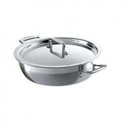 Le Creuset 3-ply Stainless Steel 24cm Shallow Casserole