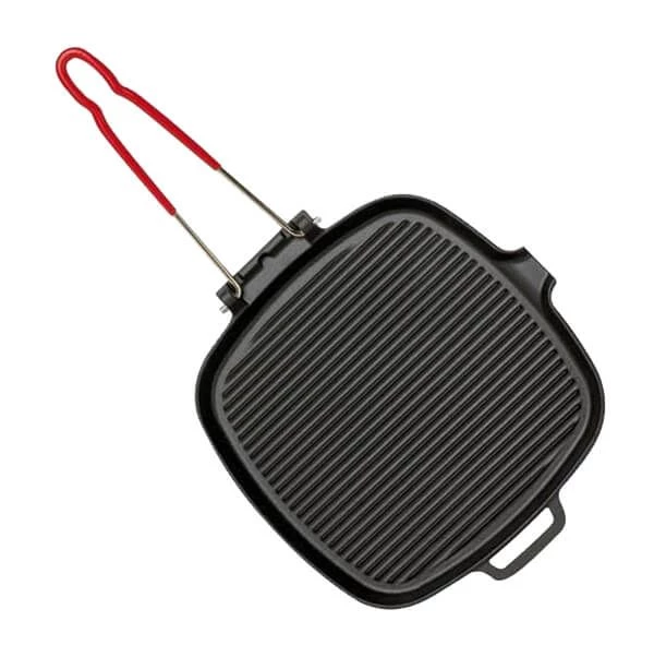 Chasseur Cast Iron Smooth Black Square 27cm Grill Pan 3 Chasseur Cast Iron Smooth Black Square 27cm Grill Pan