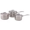Dexam Supreme 3 Piece Stainless Steel Saucepan Set