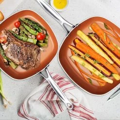 Gotham Steel 25cm Non-Stick Shallow Square Pan 12 Gotham Steel 25cm Non-Stick Shallow Square Pan -POTS & PANS Sales 2022 1780 Gotham Steel 25cm Non Stick Shallow Square Pan 4