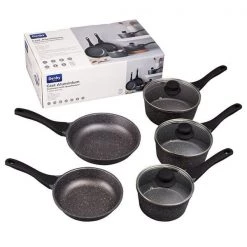 Denby Granite Finish Cast Aluminium 5 Piece Pan Set
