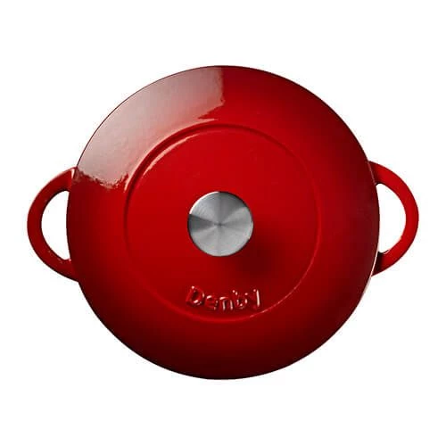 Denby Cast Iron Pomegranate 26cm Round Casserole 4 Denby Cast Iron Pomegranate 26cm Round Casserole - Image 2