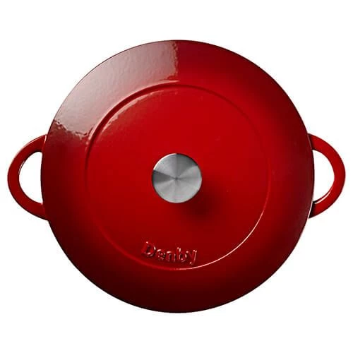 Denby Cast Iron Pomegranate 30cm Shallow Casserole 4 Denby Cast Iron Pomegranate 30cm Shallow Casserole - Image 2