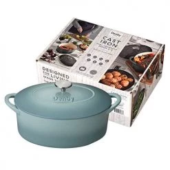 Denby Cast Iron Pavilion 28cm Oval Casserole 7 Denby Cast Iron Pavilion 28cm Oval Casserole -POTS & PANS Sales 2022 193013780 Denby Pavilion Cast Iron 28cm Oval Casserole 2