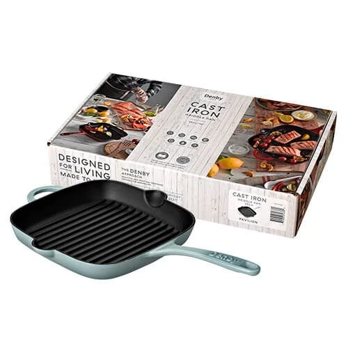 Denby Cast Iron Pavilion 25cm Griddle Pan 4 Denby Cast Iron Pavilion 25cm Griddle Pan - Image 2
