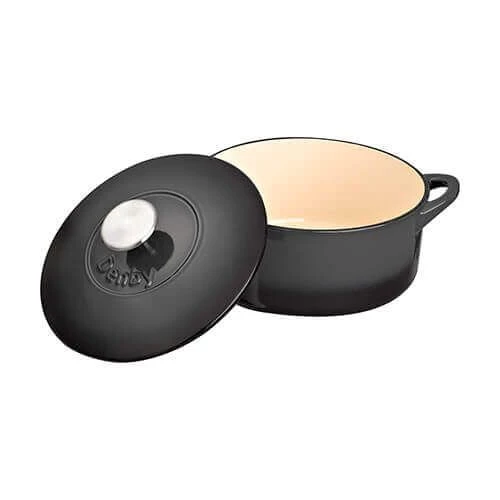 Denby Halo Cast Iron 20cm Round Casserole 4 Denby Halo Cast Iron 20cm Round Casserole - Image 2