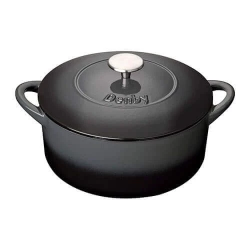 Denby Halo Cast Iron 24cm Round Casserole 3 Denby Halo Cast Iron 24cm Round Casserole