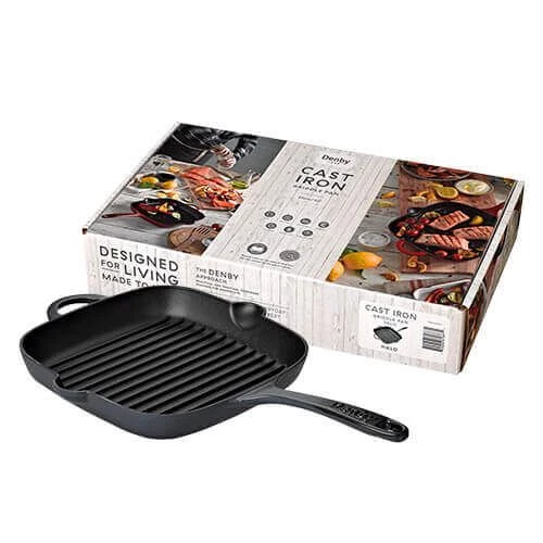 Denby Halo Cast Iron 25cm Griddle Pan 4 Denby Halo Cast Iron 25cm Griddle Pan - Image 2