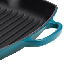 Le Creuset Signature Deep Teal Cast Iron 26cm Grillit 7 Le Creuset Signature Deep Teal Cast Iron 26cm Grillit -POTS & PANS Sales 2022 20183266420422 Le Creuset Signature Cast Iron 26cm Grillit Deep Teal 2