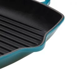 Le Creuset Signature Deep Teal Cast Iron 26cm Grillit 8 Le Creuset Signature Deep Teal Cast Iron 26cm Grillit -POTS & PANS Sales 2022 20183266420422 Le Creuset Signature Cast Iron 26cm Grillit Deep Teal 3