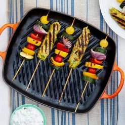 Le Creuset Signature Volcanic Cast Iron 30cm Rectangular Grill -POTS & PANS Sales 2022 202013009 Le Creuset Signature 30cm Rectangular Grill Volcanic 2