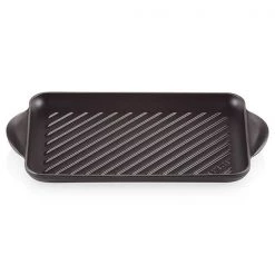 Le Creuset Satin Black Cast Iron 32cm Rectangular Grill -POTS & PANS Sales 2022 20202320000460 Le Creuset Rectangular Grill 32cm Satin Black 1