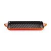 Le Creuset Volcanic Cast Iron 32cm Rectangular Grill -POTS & PANS Sales 2022 20202320900460 Le Creuset Rectangular Grill 32cm Volcanic