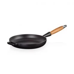 Le Creuset Signature Satin Black Cast Iron 24cm Frying Pan -POTS & PANS Sales 2022 20258240000422 Le Creuset 24cm Signature Frying Pan Satin Black 1