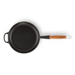Le Creuset Signature Satin Black Cast Iron 24cm Frying Pan -POTS & PANS Sales 2022 20258240000422 Le Creuset 24cm Signature Frying Pan Satin Black 3