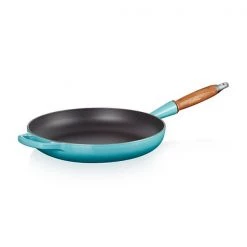 Le Creuset Signature Teal Cast Iron 28cm Frying Pan -POTS & PANS Sales 2022 20258281700422 Le Creuset 28cm Signature Frying Pan Teal 1