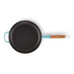 Le Creuset Signature Teal Cast Iron 28cm Frying Pan -POTS & PANS Sales 2022 20258281700422 Le Creuset 28cm Signature Frying Pan Teal 3