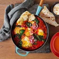 Le Creuset Signature Teal Cast Iron 28cm Frying Pan -POTS & PANS Sales 2022 20258281700422 Le Creuset 28cm Signature Frying Pan Teal 4