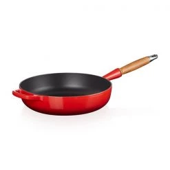 Le Creuset Signature Cerise Cast Iron 28cm Sauté Pan -POTS & PANS Sales 2022 20259280600422 Le Creuset 28cm Signature Saute Pan Cerise 1