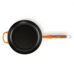 Le Creuset Signature Volcanic Cast Iron 28cm Sauté Pan -POTS & PANS Sales 2022 20259280900422 Le Creuset 28cm Signature Saute Pan Volcanic 3