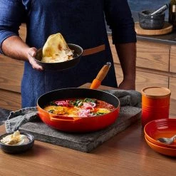 Le Creuset Signature Volcanic Cast Iron 28cm Sauté Pan -POTS & PANS Sales 2022 20259280900422 Le Creuset 28cm Signature Saute Pan Volcanic 4
