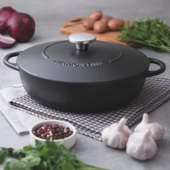 Tramontina Trento 28cm Enamel Cast Iron Shallow Casserole Dish 7 Tramontina Trento 28cm Enamel Cast Iron Shallow Casserole Dish -POTS & PANS Sales 2022 20905028 Tramontina Trento Shallow Casserole Dish 28cm Enamel Cast Iron 2
