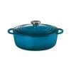 Le Creuset Deep Teal Cast Iron 22cm Bistro Casserole -POTS & PANS Sales 2022 21045226422460 Le Creuset 22cm Deep Teal Bistro Casserole