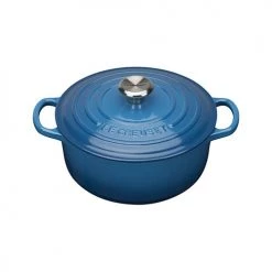 Le Creuset Signature Marseille Blue Cast Iron 20cm Round Casserole