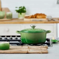 Le Creuset Signature Bamboo Cast Iron 20cm Round Casserole -POTS & PANS Sales 2022 21177204082430 Le Creuset Bamboo 20cm Round Casserole 5