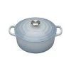 Le Creuset Signature Coastal Blue Cast Iron 20cm Round Casserole -POTS & PANS Sales 2022 211772042 Le Creuset Signature Coastal Blue Round Casserole 20cm 1