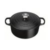 Le Creuset Signature Satin Black Cast Iron 22cm Round Casserole 1 Le Creuset Signature Satin Black Cast Iron 22cm Round Casserole -POTS & PANS Sales 2022 211772200 Le Creuset Signature Satin Black Round Casserole 22cm 481