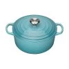 Le Creuset Signature Teal Cast Iron 24cm Round Casserole 2 Le Creuset Signature Teal Cast Iron 24cm Round Casserole -POTS & PANS Sales 2022 211772417 Le Creuset Signature Teal Round Casserole 24cm