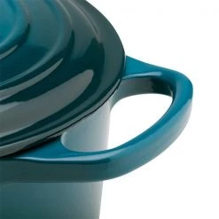 Le Creuset Signature Deep Teal Cast Iron 24cm Round Casserole -POTS & PANS Sales 2022 21177246422430 Le Creuset Signature Cast Iron 24cm Round Casserole Deep Teal 3