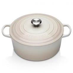 Le Creuset Signature Meringue Cast Iron 24cm Round Casserole -POTS & PANS Sales 2022 21177247164430 le creuset meringue 24cm signature cast iron round casserole 6
