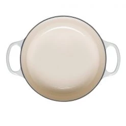 Le Creuset Signature Meringue Cast Iron 26cm Round Casserole -POTS & PANS Sales 2022 21177267164430 Le Creuset Meringue 26cm Signature Cast Iron Round Casserole 3