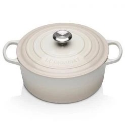 Le Creuset Signature Meringue Cast Iron 26cm Round Casserole -POTS & PANS Sales 2022 21177267164430 le creuset meringue 26cm signature cast iron round casserole 1