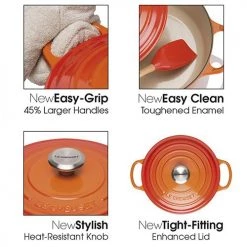 Le Creuset Signature Cerise Cast Iron 30cm Round Casserole -POTS & PANS Sales 2022 211773006 LC 30cm CI Rnd Cass Cerise 2