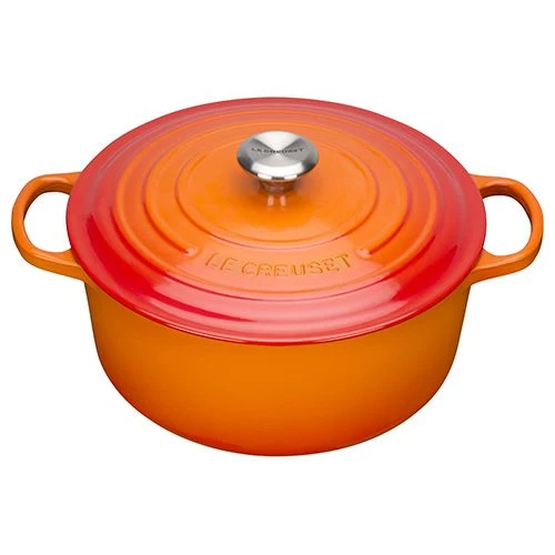 Le Creuset Signature Volcanic Cast Iron 30cm Round Casserole 3 Le Creuset Signature Volcanic Cast Iron 30cm Round Casserole