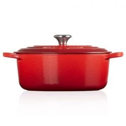 Le Creuset Signature Cerise Cast Iron 23cm Oval Casserole 8 Le Creuset Signature Cerise Cast Iron 23cm Oval Casserole -POTS & PANS Sales 2022 211782306 Le Creuset 23cm Oval Casserole Cerise 2
