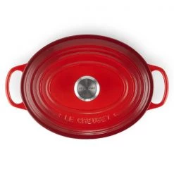 Le Creuset Signature Cerise Cast Iron 23cm Oval Casserole 9 Le Creuset Signature Cerise Cast Iron 23cm Oval Casserole -POTS & PANS Sales 2022 211782306 Le Creuset 23cm Oval Casserole Cerise 3