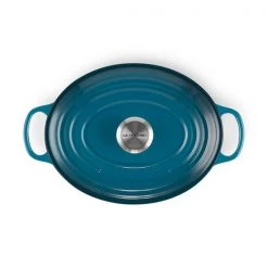 Le Creuset Deep Teal Stoneware 23cm Oval Casserole -POTS & PANS Sales 2022 21178236422430 Le Creuset 23cm Deep Teal Oval Casserole 3